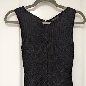 Zalora Black Sparkly Dress XS